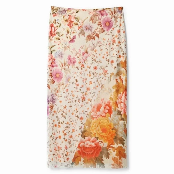 Desigual Multicolor Floral Midi Skirt - Picture 2 of 9